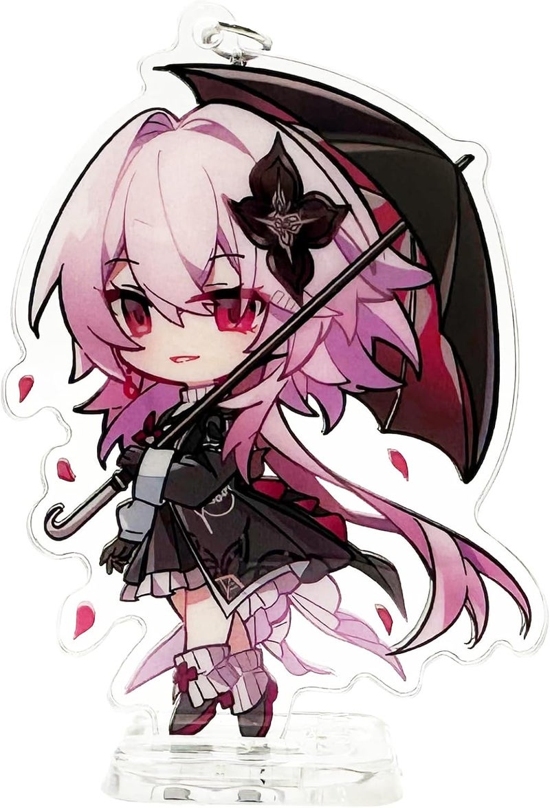 YJacuing Honkai: Star Rail Chibi Cute Acrylic Stand Figure Keychain - Image 1